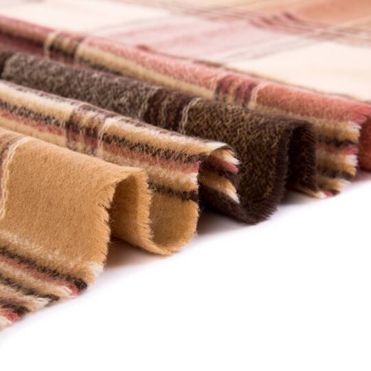 Glitzhome® Fashion Plaid Scarf with Tassels Set